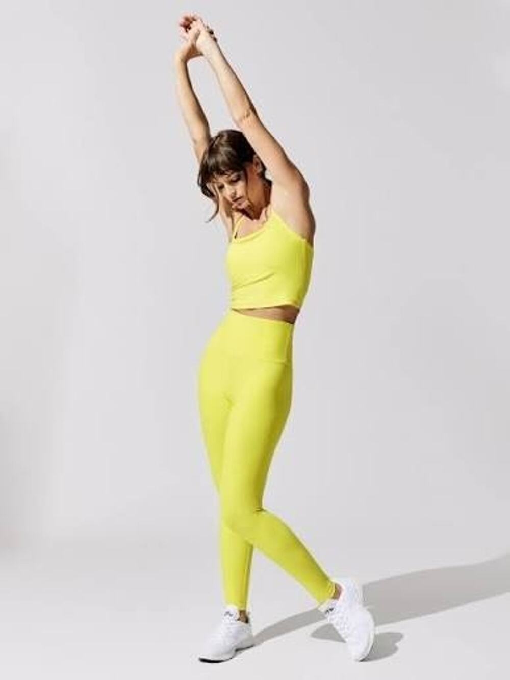 Beyond Yoga Spacedye Caught in the Midi High Waisted Leggings Lemon Glow XS